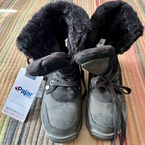 Pajar Women's Black Fur-Lined Winter Boots